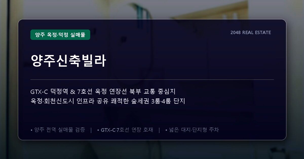 양주신축빌라